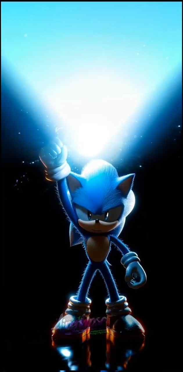 Sonic Power Surge Epic Blue Hedgehog Wallpaper in HD