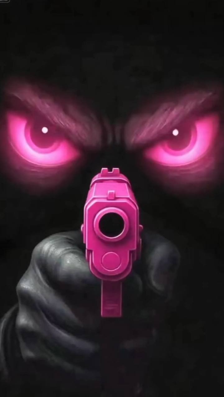 The Gaze of the Hunter Pink Gun Live Wallpaper